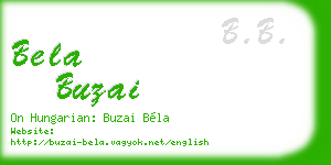 bela buzai business card